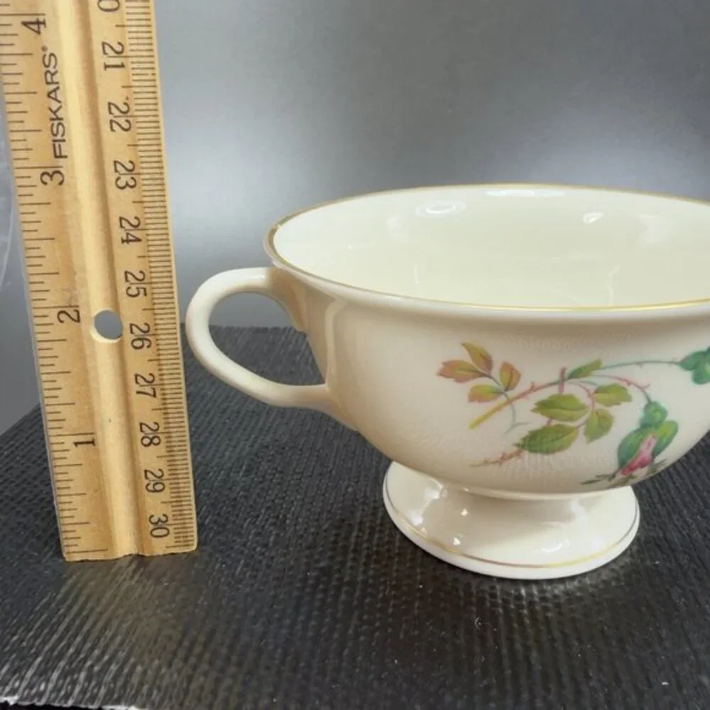 PICKARD Ravenswood MARIA Fine Porcelain Cup Mug Set‎ 2 Mugs Cups Floral Pattern